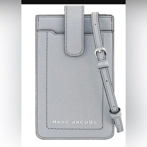 Marc Jacobs Silver blue Phone crossbody